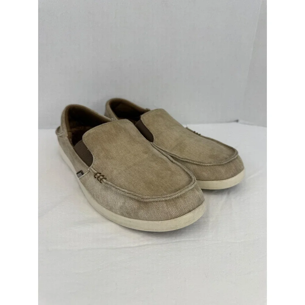 Reef Cushion Matey WC Khaki Tan‎ Slip On Loafers Mens 9.5 CI3691